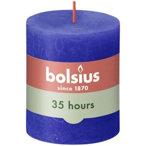 Bolsius kaars rustiek 7x8 cm Majorelle Blue