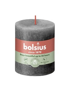 Bolsius kaars rustiek 7x8 cm stormy grey