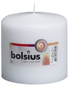Bolsius stompkaars 10x10 cm wit