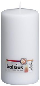 Bolsius stompkaars 10x20 cm wit