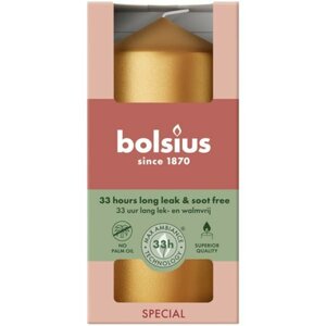 Bolsius stompkaars 6x12 cm metallic gold