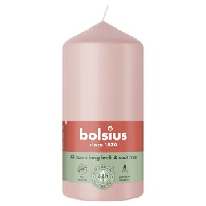 Bolsius stompkaars 6x12 cm misty pink