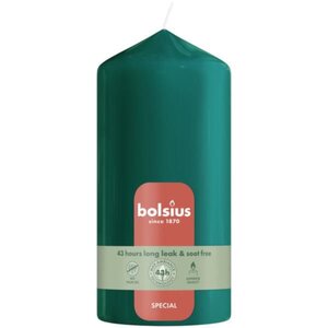 Bolsius stompkaars 6x13 cm pine green