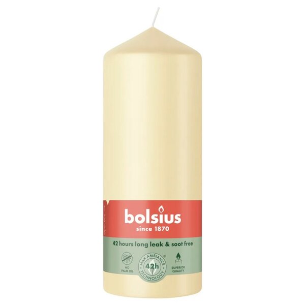 Bolsius stompkaars 6x15 cm oat beige