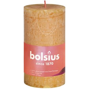 Bolsius Stompkaars rustiek 10x5 cm honey geel