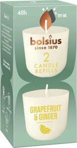 Bolsius cleanlight navulling Grapefruit & Ginger 2 stuks