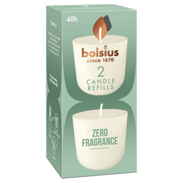 Bolsius cleanlight navulling geurloos 2 stuks