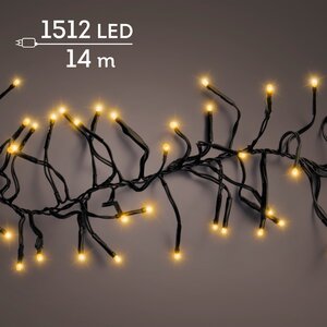Clusterverlichting led 1512 lampjes klassiek warm - afbeelding 1
