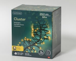 Clusterverlichting led 1512 lampjes soft gold - afbeelding 2