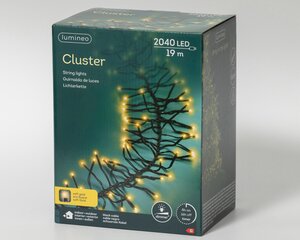 Clusterverlichting led 2040 lampjes soft gold - afbeelding 2