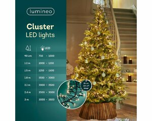 Clusterverlichting led 288 lampjes klassiek warm - afbeelding 3