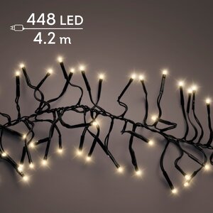 Clusterverlichting led 448 lampjes soft gold - afbeelding 1