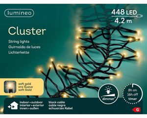 Clusterverlichting led 448 lampjes soft gold - afbeelding 2