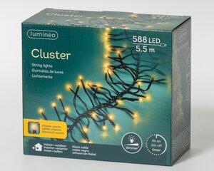Clusterverlichting led 588 lampjes klassiek warm - afbeelding 2