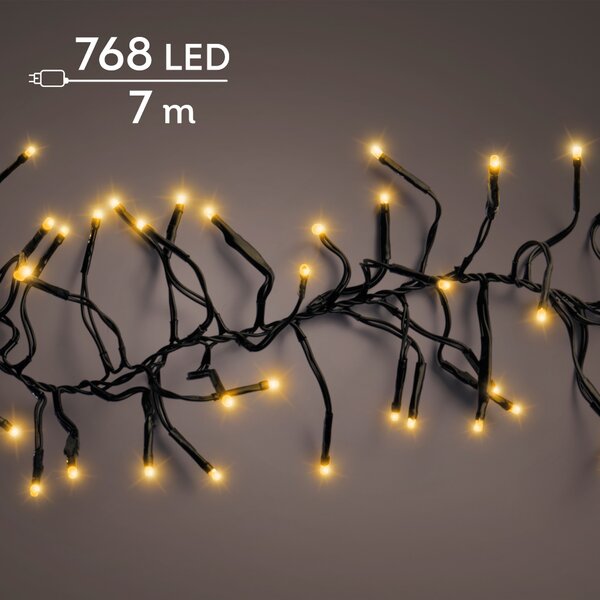 Clusterverlichting led 768 lampjes klassiek warm - afbeelding 1