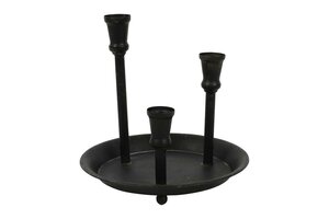 Countryfield kandelaar jeno H 25 cm zwart