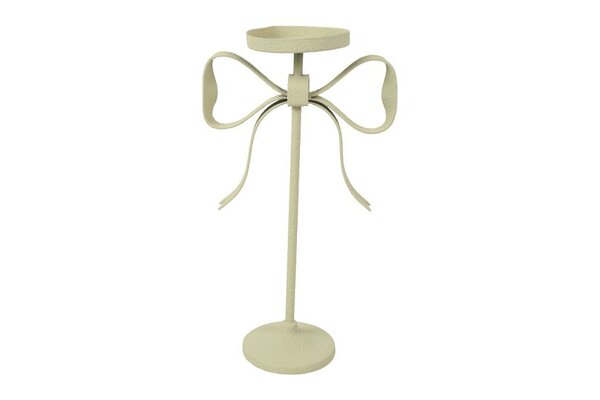Countryfield kandelaar kenay metaal 32 cm wit