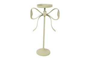 Countryfield kandelaar kenay metaal 32 cm wit