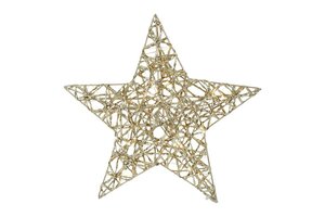 Countryfield kerstster dami metaal 30 cm goud