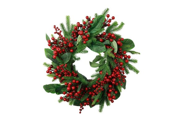 Countryfield krans ilex 50 cm rood