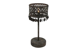 Countryfield tafellamp Amira 30 cm grijs
