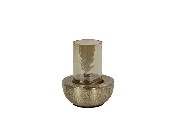 Countryfield theelichthouder arlette 16 cm goud