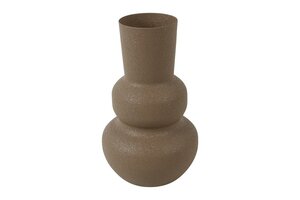 Countryfield vaas jana metaal 20 cm bruin