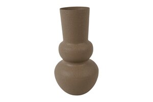 Countryfield vaas jana metaal 30 cm bruin