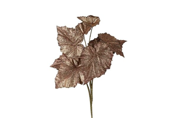 Countryfield zijden begonia blad 50 cm bruin