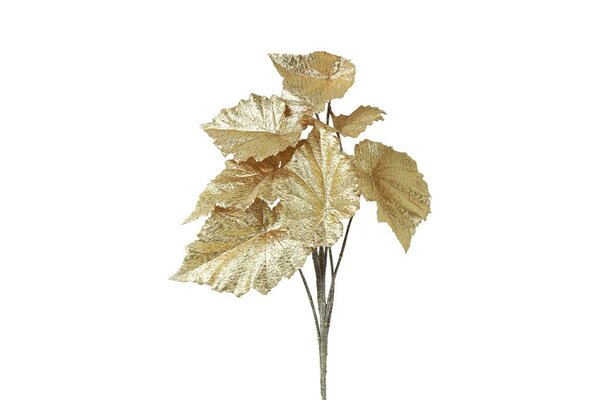 Countryfield zijden begonia blad 50 cm goud