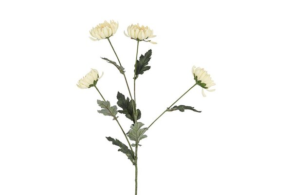 Countryfield zijden chrysanthemum 84 cm crème