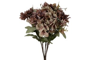 Countryfield zijden Dahlia hydrangea 55 cm mauve