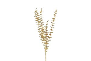 Countryfield zijden eucalyptus 85cm goud