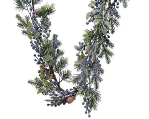 Deco guirlande blauwe bes 180 cm groen
