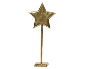 Decoratie ster op standaard 55 cm goud