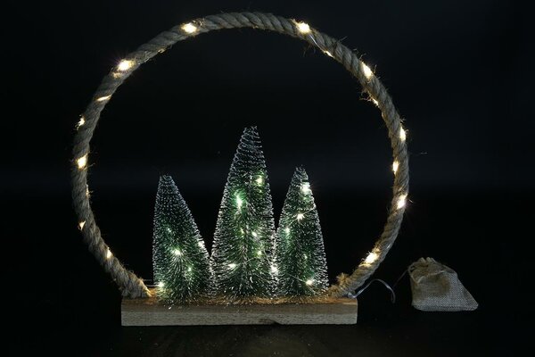 Decoratief ornament ropey metaal 40 cm