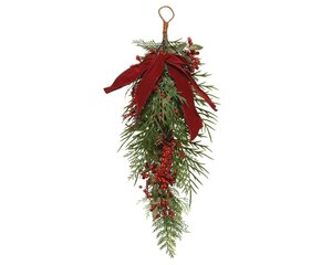 Decoratieve deurhanger 70 cm groen, rood