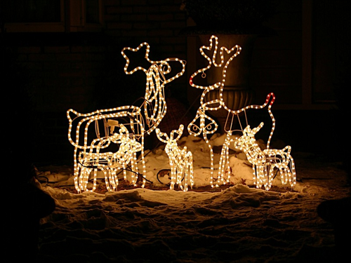 Decoratieve kerstverlichting buiten