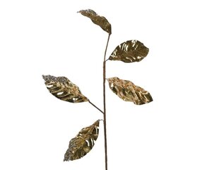 Decoratieve tak ovaal blad 80 cm licht goud