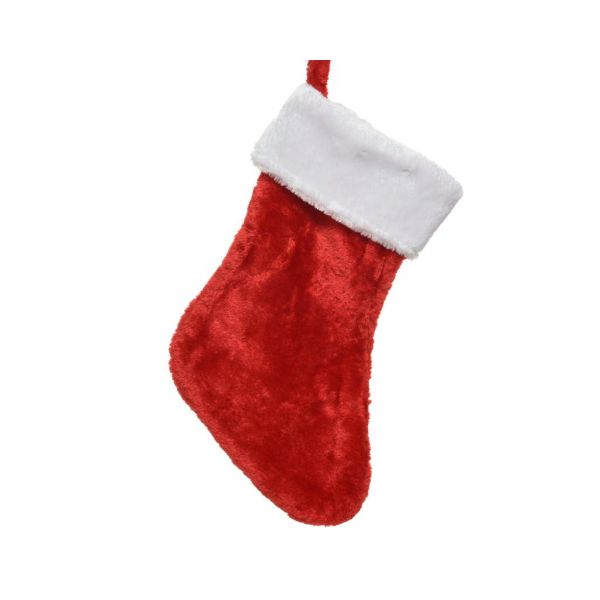 Decoris Kerstsok rood 40 cm