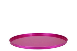 Dienblad fuchsia metaal 46X2CM