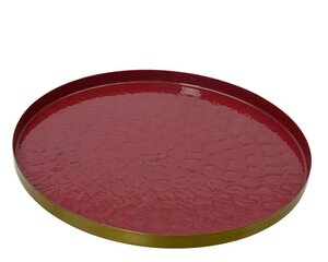 Dienblad ijzer 48 cm donker roze