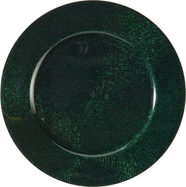 Dienblad swirl 33 cm groen