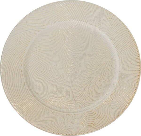 Dienblad swirl 33 cm wit