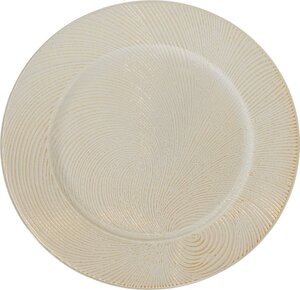 Dienblad swirl 33 cm wit