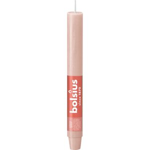 Bolsius huishoudkaars rustiek 23 cm misty pink