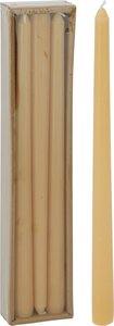 Dinerkaarsen 6 stuks 30 cm oker