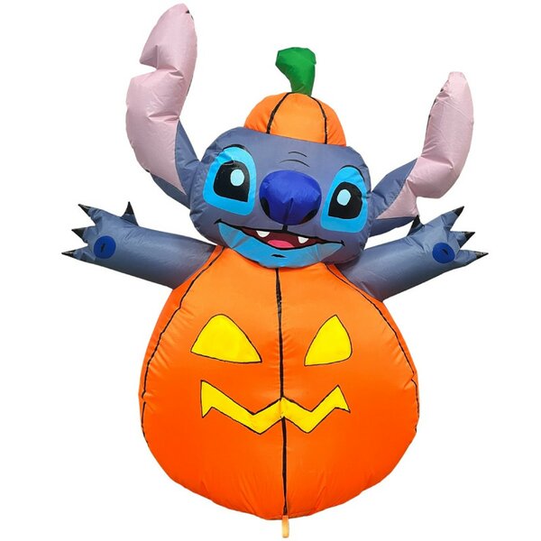 Disney opblaasfiguur stitch pompoen 106 cm