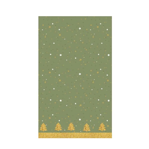 Duni tafelkleed green Xmas 138x220 cm