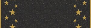 Duni tafelkleed Sparkles zwart 138x220 cm